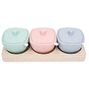 小麥方形調味罐(三入組) 