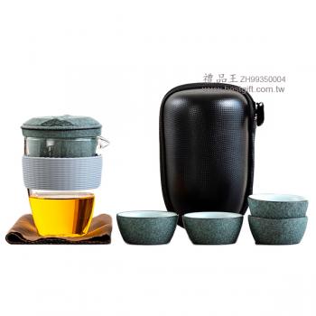 陶瓷玻璃茶具一壺四杯