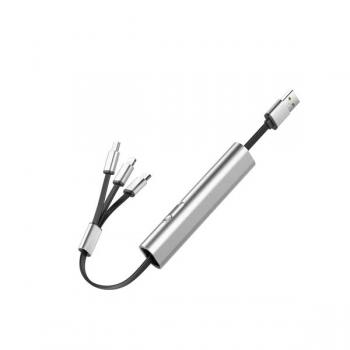 金屬收納一拖三伸縮數據綫