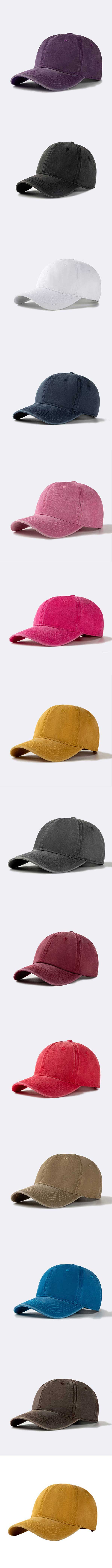 客製化復古水洗棒球帽鴨舌帽