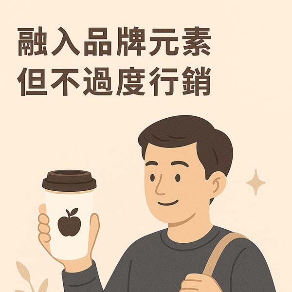 融入品牌元素但不過度行銷
